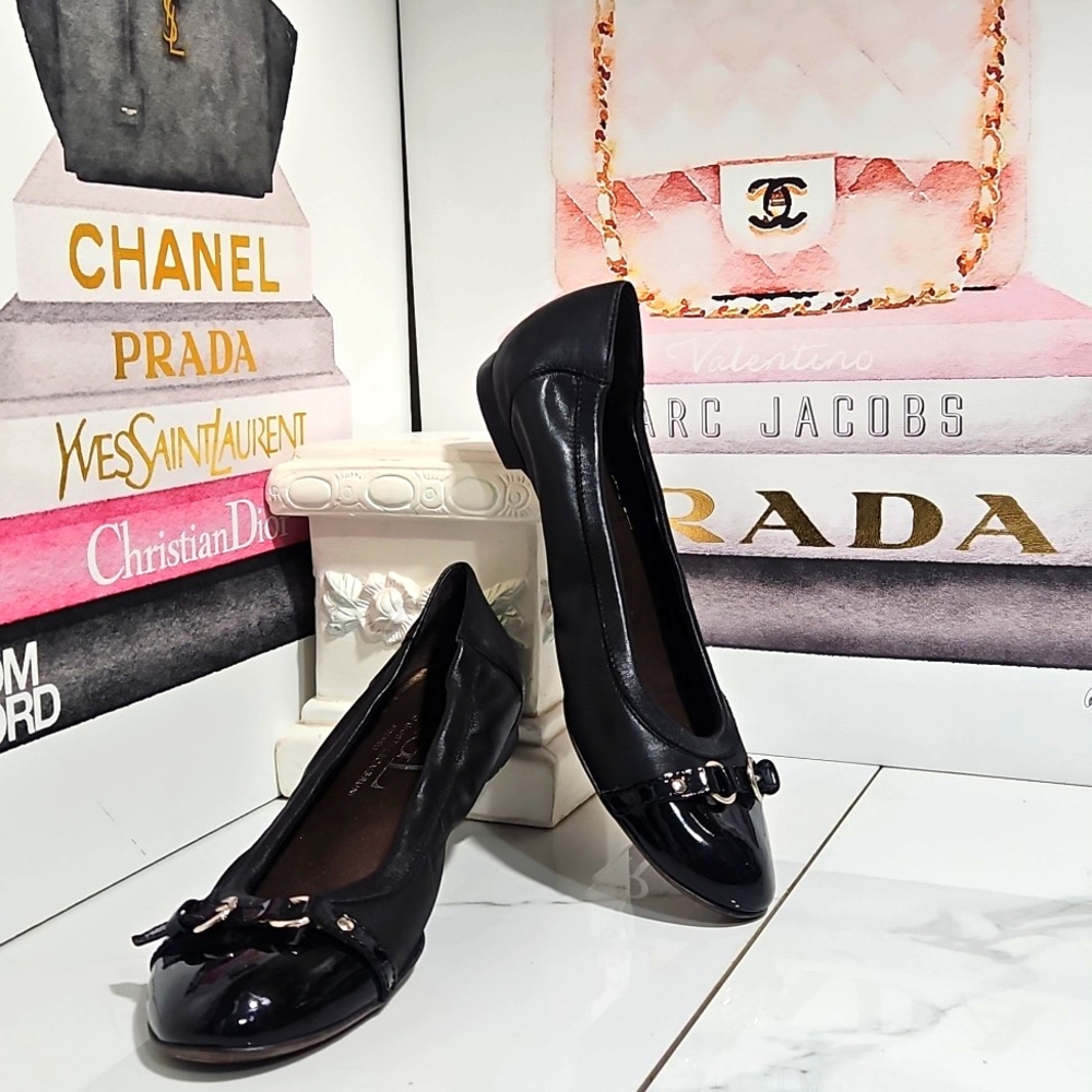 AGL Monika captoe leather ballet flats